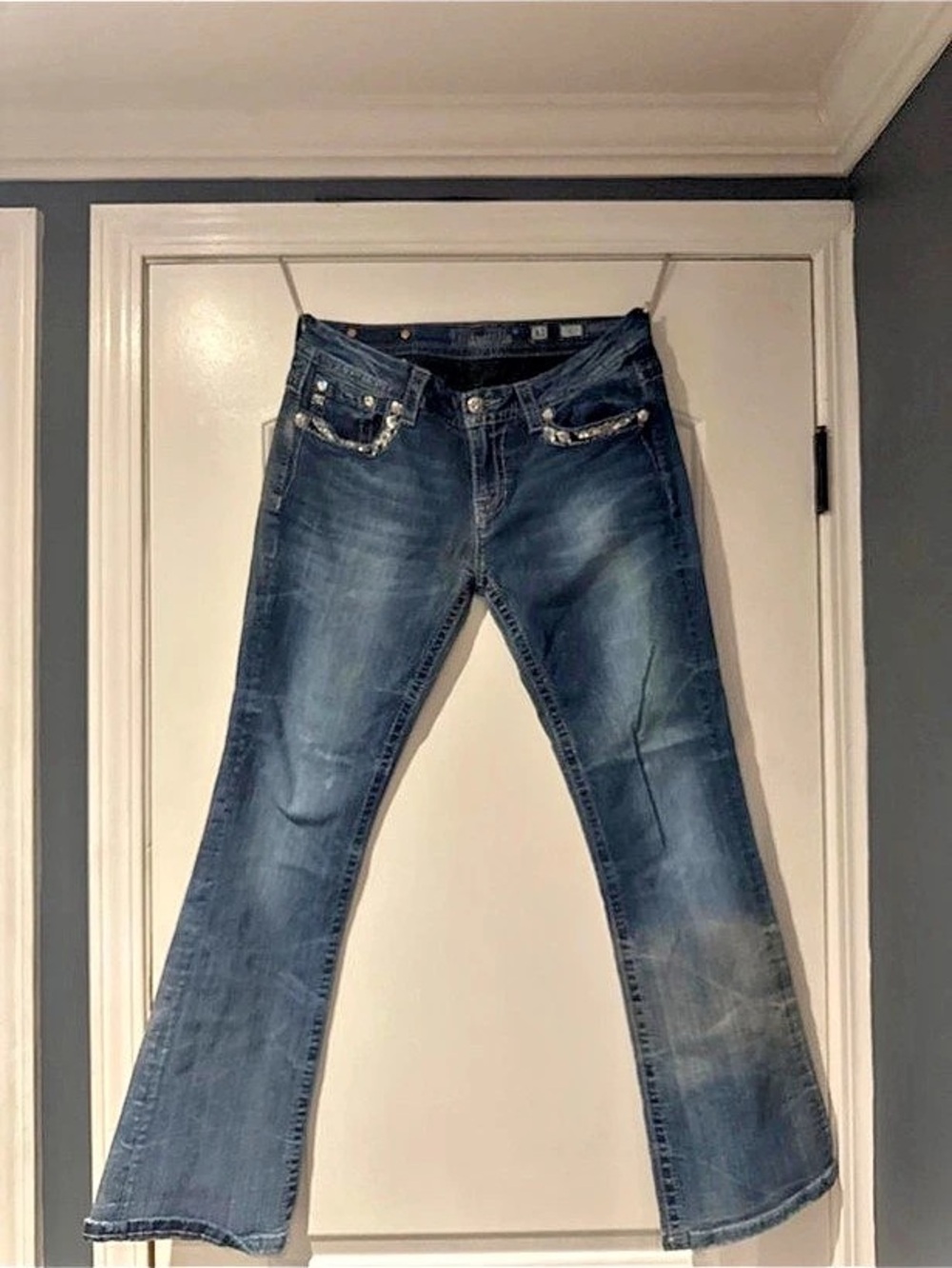 Miss Me Signature Bootcut Jeans Women's Boot Cut Waist 31 Blue